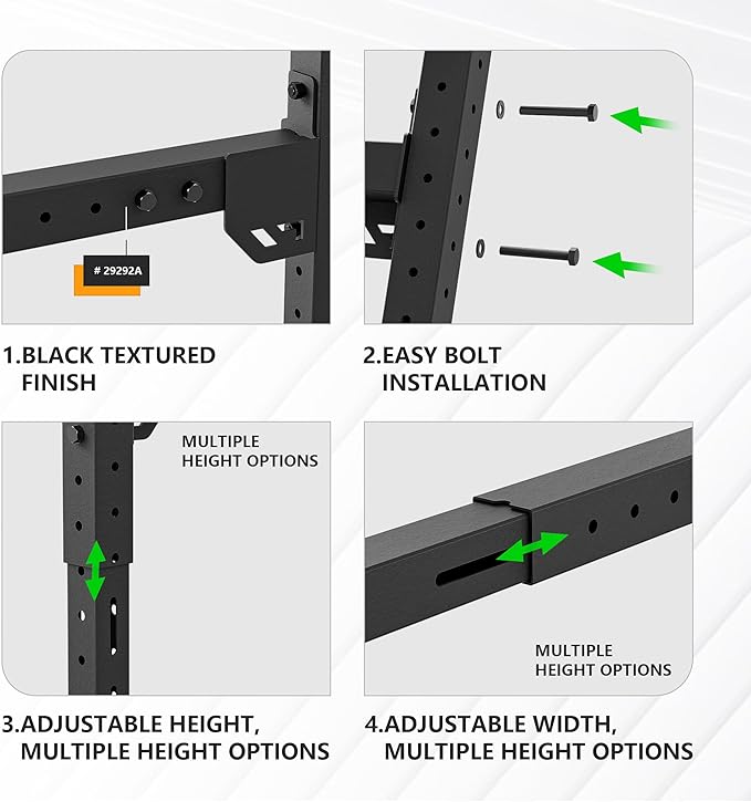 YZONA Adjustable Ladder Bed Racks Compatible with Silverado/Sierra/Ram/Ford F-Series/Tacoma/Tundra/Titan/Frontier/Colorado/Canyon/JT/Ranger/Maverick, Universal Truck Cargo Rack