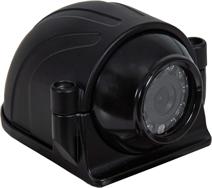 Buyers Products 8883105 Spherical Surface-Mounted Waterproof Color Camera with Night Vision, Parking Reverse Angle, Rear/Front View for Utility/Construction Trucks, Versatile Side Mounting