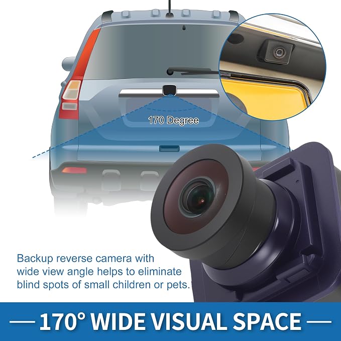Rear View Camera for Lincoln Navigator 2018-2021 for Aviator 2020-2025 for Ford Explorer 2020-2024 Park Assist Backup Reverse Camera Replace No.JL7T-19G490-DB/JL7Z-19G490-F