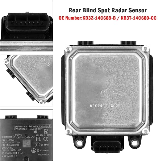 Topteng Rear Blind Spot Radar Sensor KB3Z-14C689-B for Ford Ranger 2019-2020, for Ford Transit-150/Transit-250/Transit-350/Transit-350 HD 2019-2022 KB3T-14C689-CC