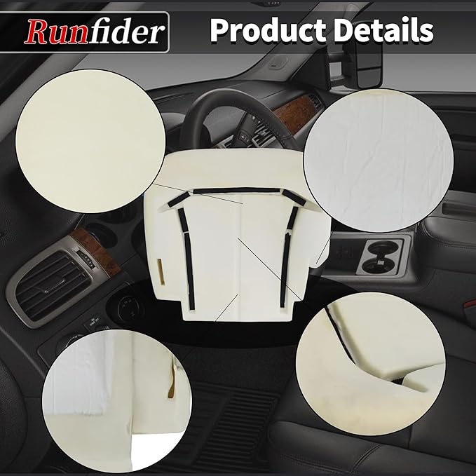 Driver Front Bottom Seat Foam Pad Cushion accessories replacement fit for Chevy Silverado Tahoe Suburban Avalanche Yukon GMC Sierra seat covers 1999 2000 2001 2002