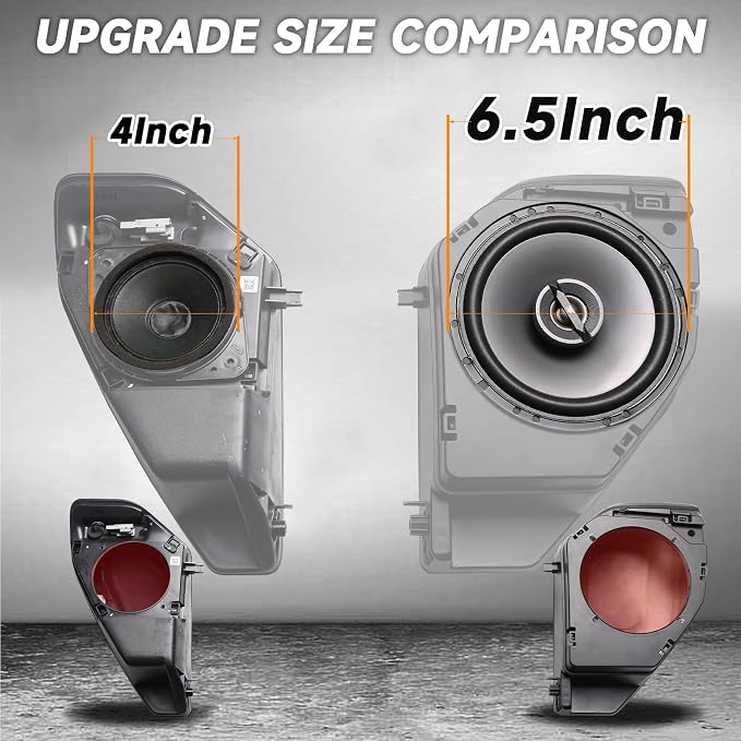 Mabett Rear Speaker Pods Compatible with Ford Bronco 4-Door 2026 2021-2025, Upgrade 6.5" Pods for Bronco Accessories, Interior Accessories Black (Not for Bronco Sport and Raptor)
