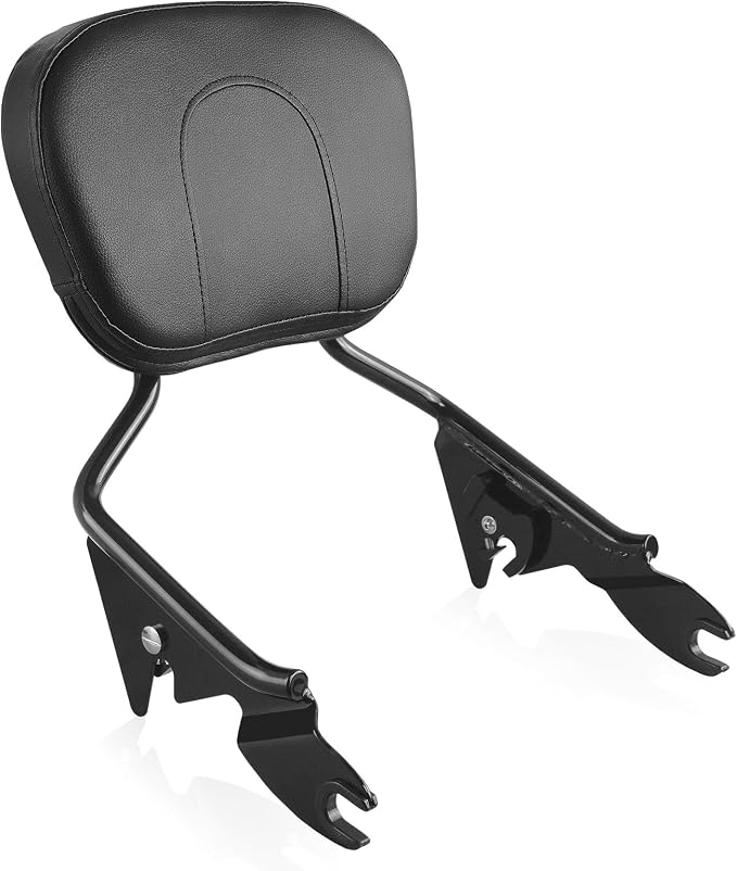 Motorcycle Quick-Release Detachable Backrest Sissy Bar Fit For Harley Touring Street Glide Road Glide Road King Electra Glide 2009-2025 (Black)