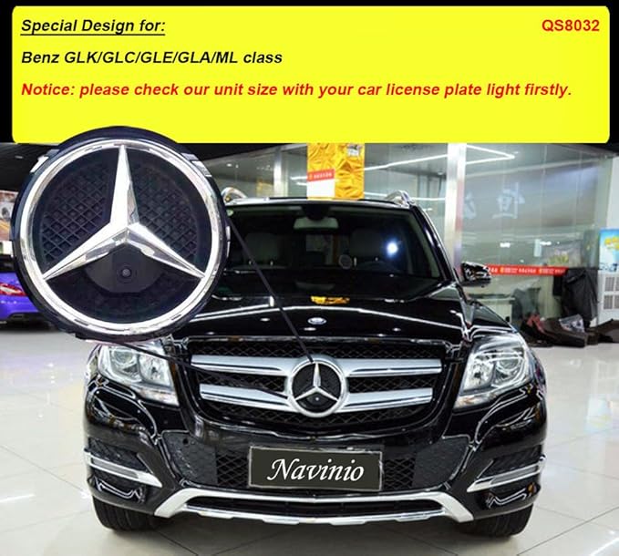 Front View Logo Embedded Camera Parking System with CCD Waterproof IP67 Wide Degree (Middle) for MB Vito Sprinter Viano G/GL/GLK/M/SL/SLK/R/GLA/CL/CLA/AMG Class