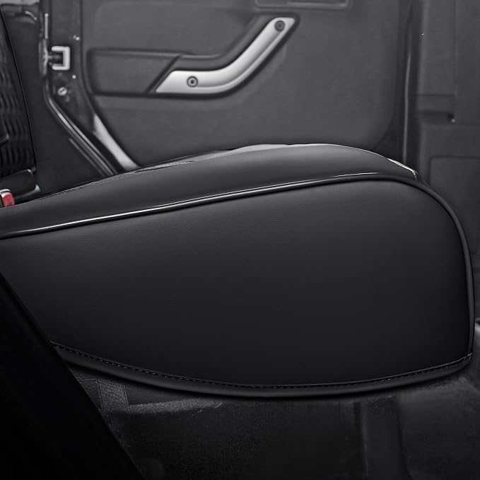 Huidasource Fit for Chevy Silverado Rear Seat Cover, GMC Sierra Rear Seat Cover 1500 2007-2013&2019-2026, 2020-2026 2500HD 3500HD Crew Cab WT LS LT, Silverado Back Seat Covers Nappa Leather, Black