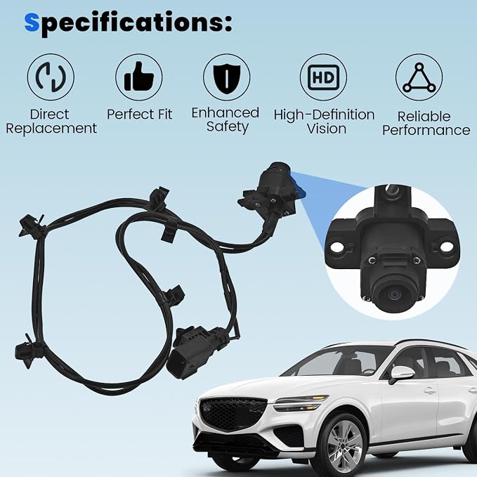 99250-AR010 Front Grill View Park Assist Camera Compatible with Hyundai Genesis GV70 2.5L 3.5L 2022-2024 Replace 99250AR010