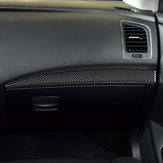 Soft Real Carbon Fiber Compatible with Nissan Altima 2013 2014 2015 2016 2017 2018 Interior Accessories Co-Pilot Central Control Instrument Decorative Strip