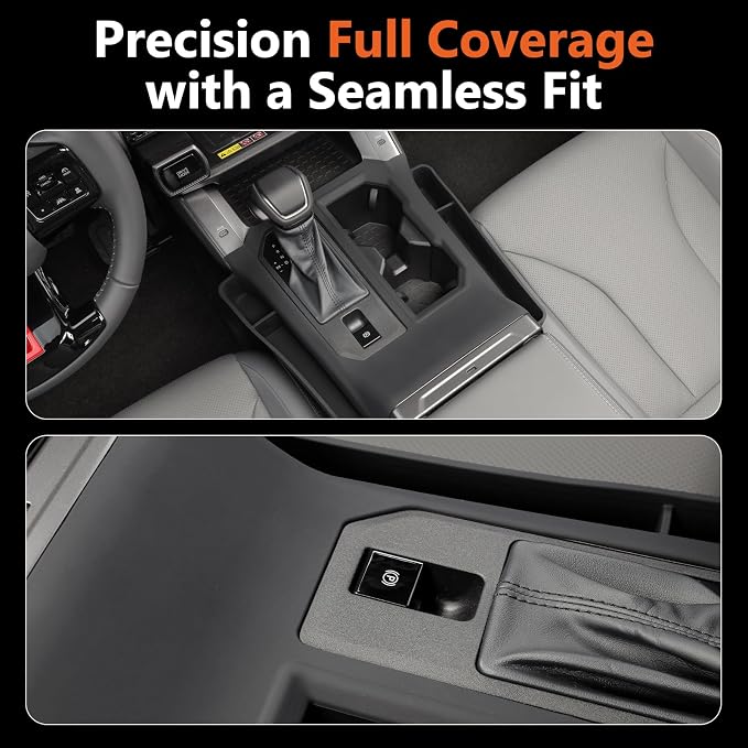 For 2026 Toyota RAV4 Silicone Center Console Organizer Scratch Scuff-free Easy to Clean, 6th Gen Hybrid&Plug-in Hybrid (PHEV) Interior Accessories