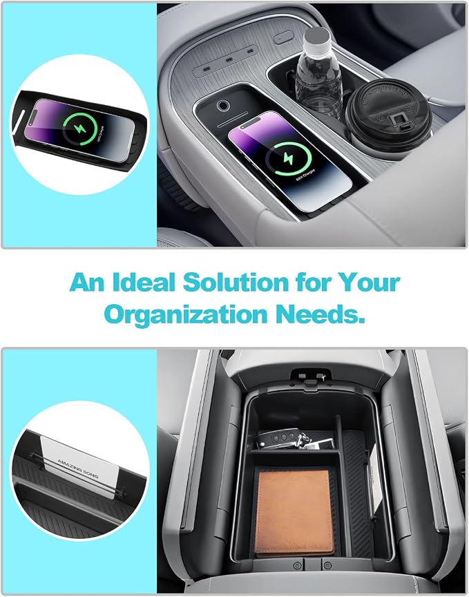 CDEFG 3Pcs for 2026 Hyundai Palisade Center Console Organizer Accessories