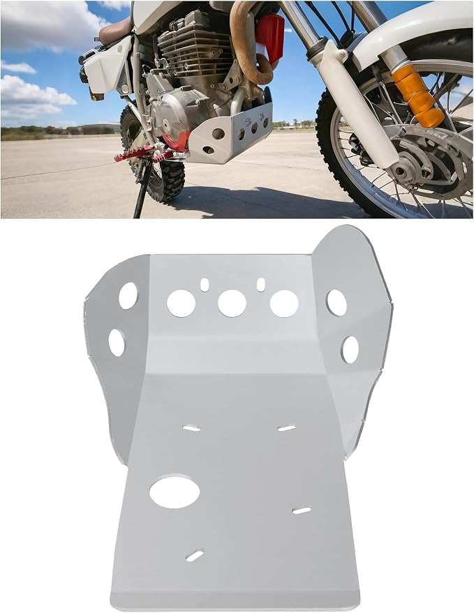 ECOTRIC Aluminum Skid Plate Compatible With 1992-2021 HONDA XR650L models; 1989-2000 HONDA XR600R models