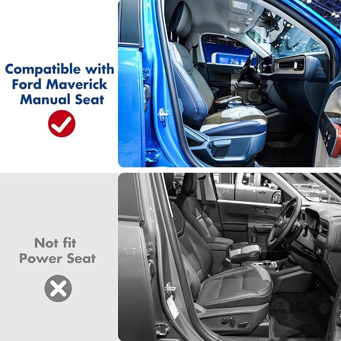 Under Seat Storage Box for Ford Maverick 2022-2026 | Front Row Manual Seat, Non-Slip Mat Included, Easy Install, Not Fit Power Seat