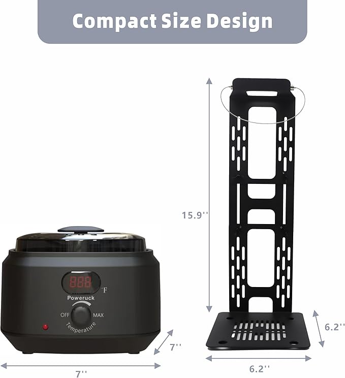 Bicycle Chain Wax Melting Pot, Waxing Melter with Precise Temperature Control, 17oz for 90-120 Links Bike Chain, Quick Melting and Bicycle Chain Cooling Hanger Stand