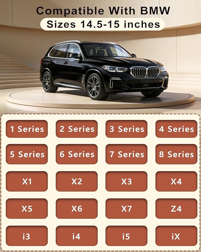 Customized Auto Car Steering Wheel Cover for BMW X1 X2 X3 X4 X5 X6 X7 i3 i4 i5 i8 535i 740Li 335i M3 M4 M5 Z1 Z3 Z4 Z5 (Pink)
