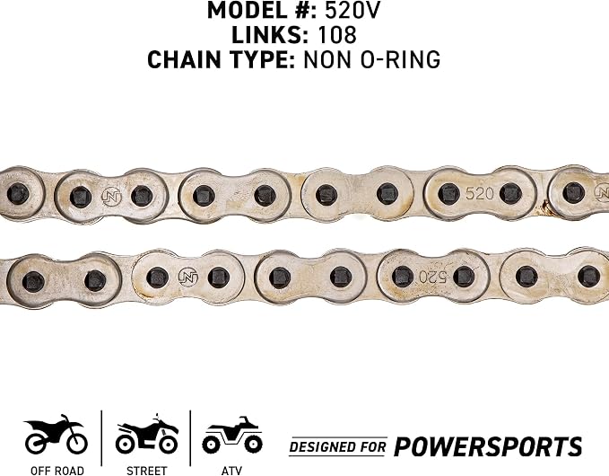 NICHE Drive Sprocket Chain Combo for Honda CBR300R CB300F Front 14 Rear 36 Tooth 520NZ Standard 108 Links