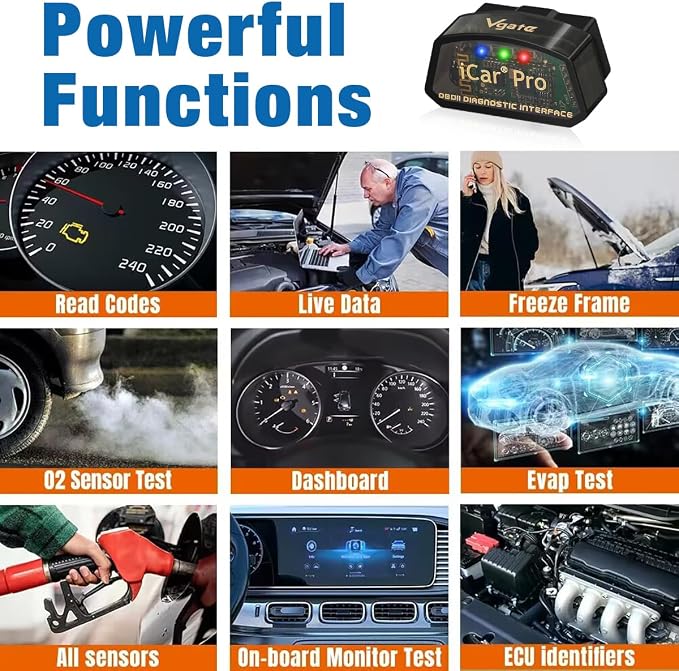 iCar Pro Mini OBD2 Bluetooth Scanner for iOS/Android OBD Adapter Car Diagnostic Code Reader Scan Tools