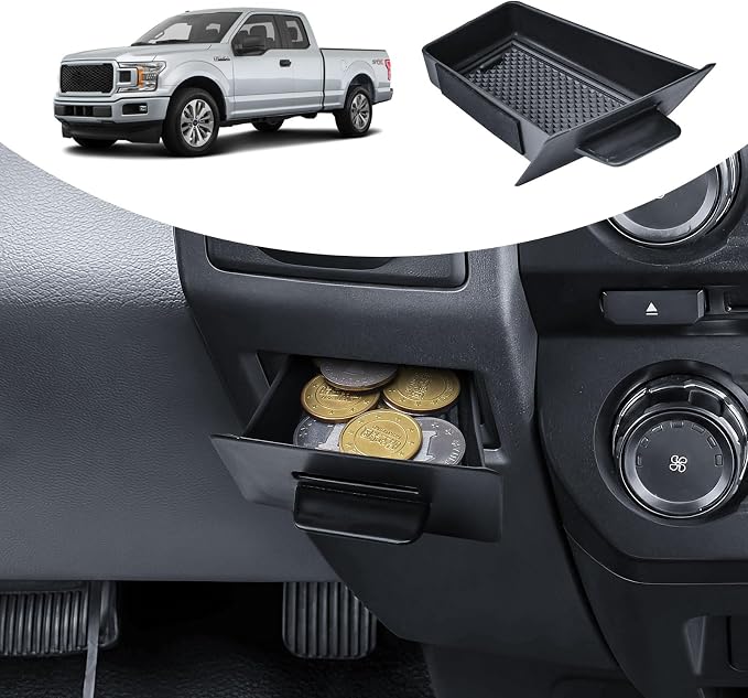EDBETOS Center Console Drawer Organizer and Glove Box Organizer Tray for 2015-2020 Ford F150, Interior Accessories
