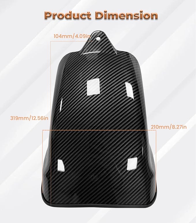 Passenger Seat Cover Rear Seat Cowl Compatible with Harley Touring Road Glide,CVO Road Glide,CVO Road Glide ST,Street Glide,CVO Street Glide,Street Glide Ultra 2023-2025 (Carbon Fiber)