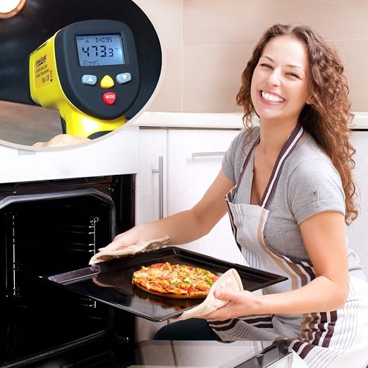 eT1050D Temperature Gun by ennoLogic with NIST Certificate - Dual Laser Non-Contact Infrared Thermometer -58°F to 1202°F - Accurate Digital Surface IR Thermometer (Not for Body Temp)