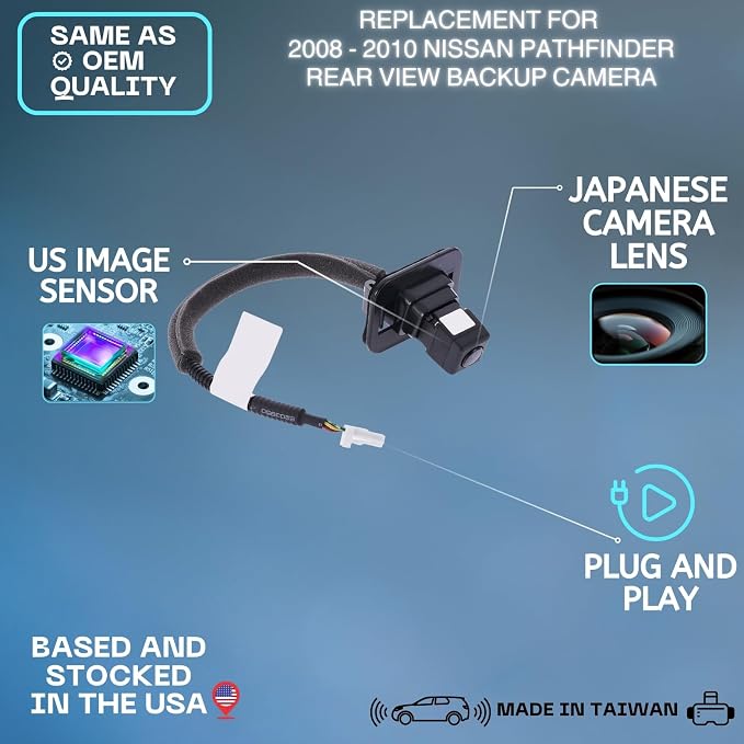Backup Camera Replaces for 2008 2009 2010 Nissan Pathfinder OE Part# 28442ZS00A | 28442-ZS00A