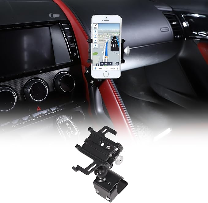 Daeiclru Car Central Control Armrest Phone Mount Compatible with Jaguar F-Type 2013-2024, Cell Phone Holder Auto Mobile Phone Holder Accessories (Style H)