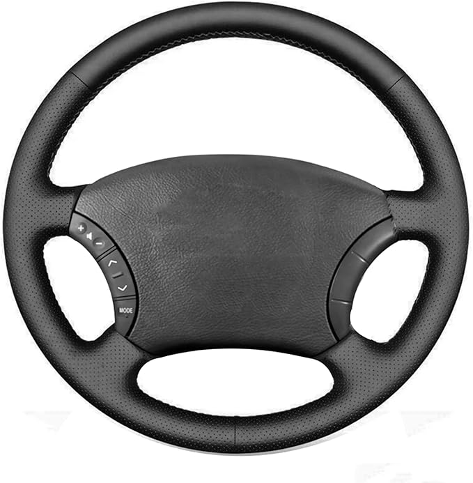Loncky Leather Steering Wheel Cover for Toyota 4Runner 2003-2009 / Tacoma 2005-2011 /Tundra 2003-2006 /Sienna 2004-2010/Highlander 2004-2007 /Sequoia 2003-2007 /Camry 2005 2006 /Land Cruiser 2003-2007