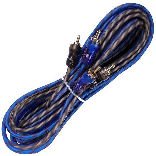Complete 5000 Watts Gravity 0 Gauge Amplifier Installation Wiring Kit Amp PK1 0 Ga Blue - 250A + 300A Fuse Included - Perfect for Car/Truck/Motorcycle/RV/ATV