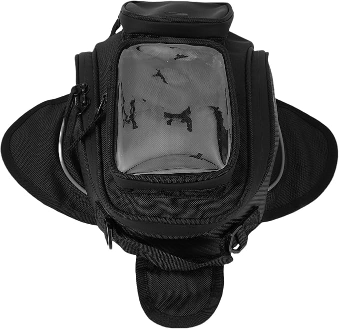 Estink Motorcycle Bag, Rainproof Oxford Cloth Motorbike Tank Bag with Magnetic Fastening, Convenient for Riding and Navigation