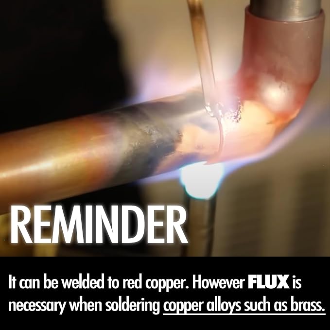 40 Sticks Copper Brazing Rods BCuP-2 (5/64" x 9.8") 2mm Phosphorus Round Self Fluxing Welding Brass Brazing Rod Sticks TIG Arc Pipes for Air Conditioner Refrigerators Pipe Gas