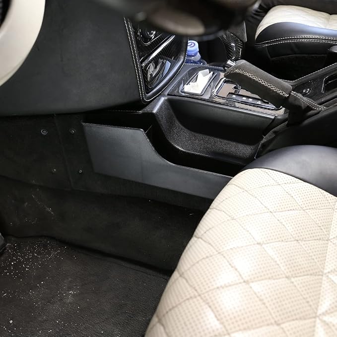 PIUGILH Car Handbrake Side Storage Box, Storage Box Center Console Organizer Tray Console Side Pocket Organizer Phone Storage for Mercedes Benz G Class 2004-2011