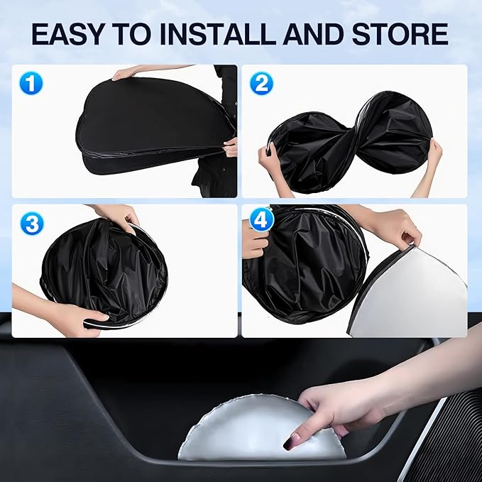 Sunsdrew 8PCS Window Shades for 2010-2024 Toyota 4Runner 5th Gen.Accessories Full Privacy Side Rear Windshield Window Shade Cover for Blocks UV&Heat Keep Vehicle Cool