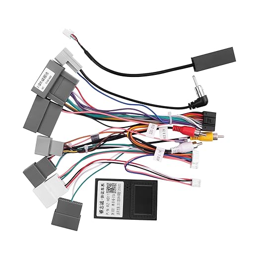 16PIN Car Radio Wiring Harness for Honda CR-V 2013-2014 2.4L, Aftermarket Stereo Wire Harness with Radio Antenna Adapter Support Original Steering Wheel Control, Backup Camera, USB