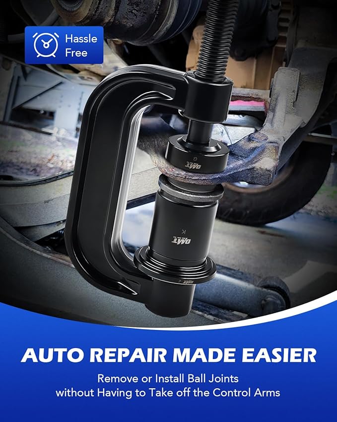 Orion Motor Tech Ball Joint Press Kit, Heavy Duty Ball Joint Removal Tool with 4wd Adapters, Ball Joint Tool for Most 2WD and 4WD Cars and Light Trucks