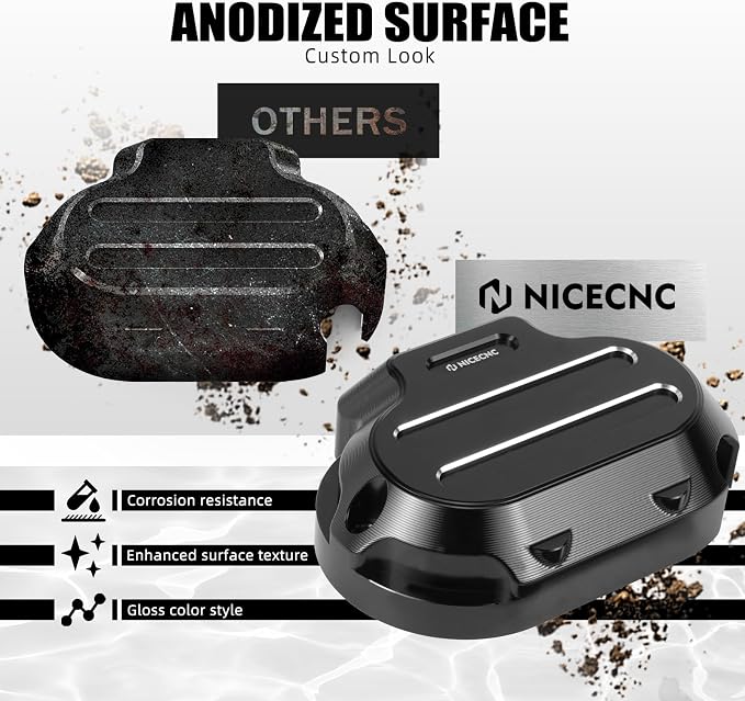 NICECNC Black Transmission Side Cover Aluminum Compatible with Harley Electra Glide Standard FLHT 2017-2020, CVO Road Glide FLTRXSE 2017-2020, Replacement for 25800057, See Fitments