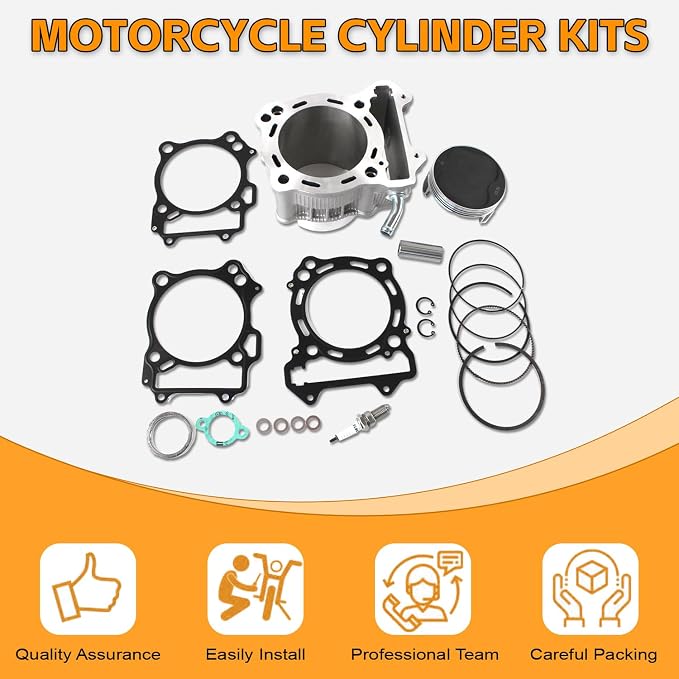 PANGOLIN LTZ400 Top End Kit LTZ 400 Cylinder Gasket Top End Rebuild Kit 434CC Bore Size 94mm 11191-13E00 for Suzuki LTZ 400 Models 2003-2014, for DR-Z400 2000-2015, for Kawasaki KFX400 2003-2006 Parts