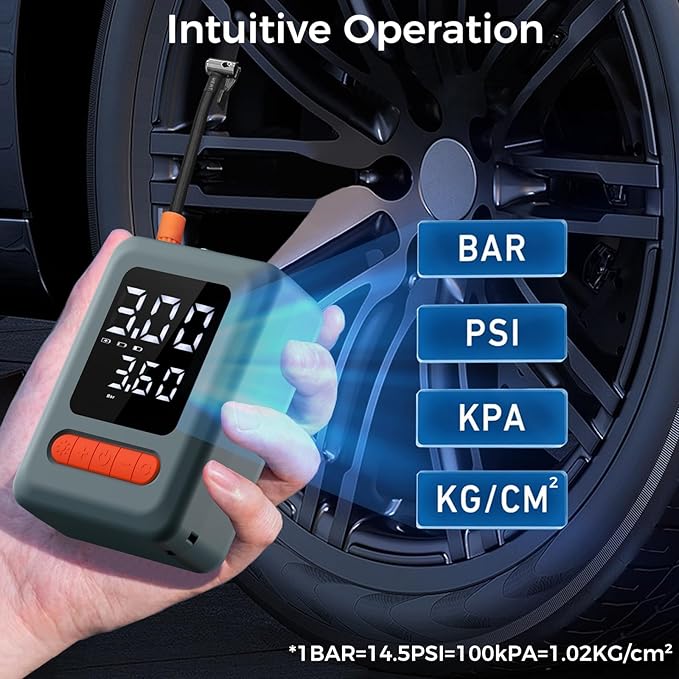 ApexNexus Tire Inflator Portable Air Compressor & Car Jump Starter (C9)
