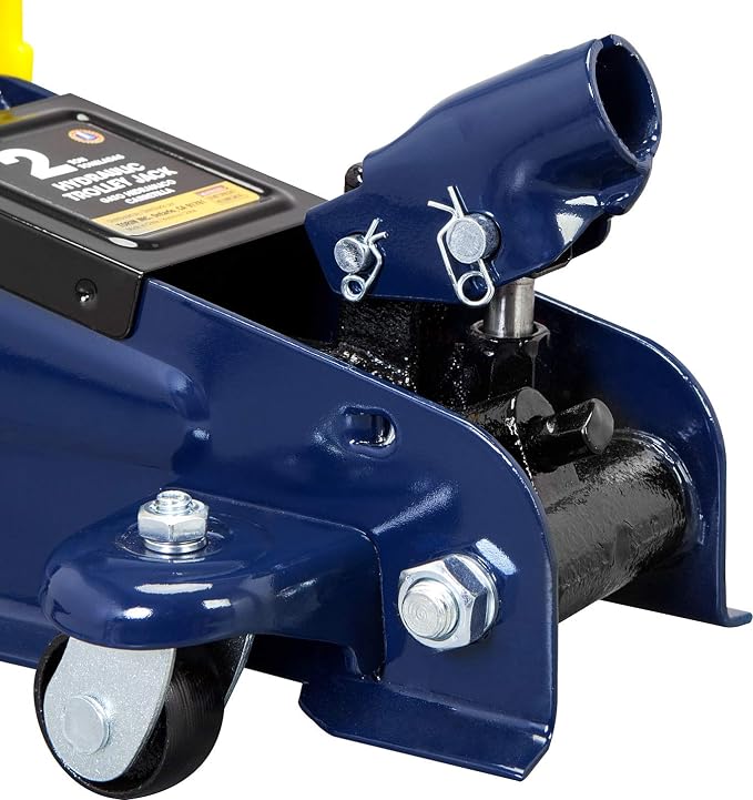TCE AT82001U Torin Hydraulic Trolley Service/Floor Jack Combo with 2 Jack Stands, 2 Ton (4,000 lb) Capacity, Blue