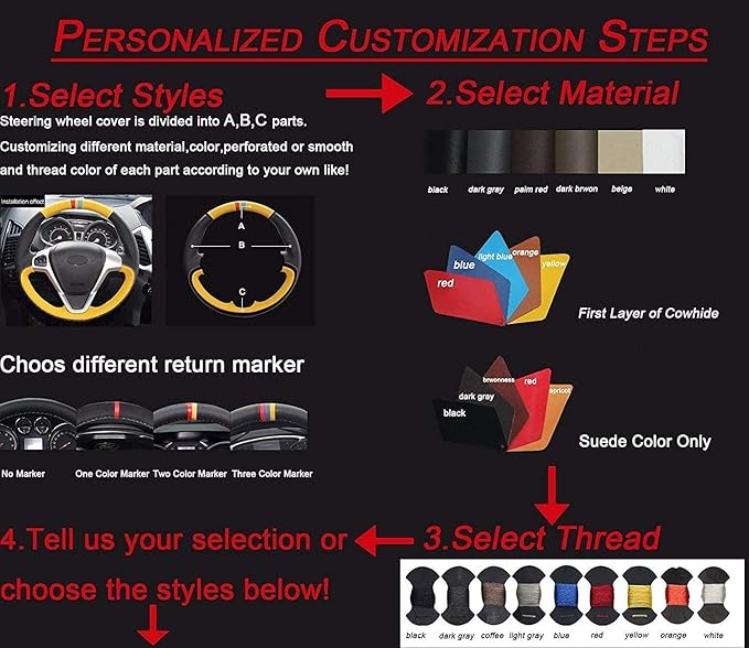 Custom Fit OEM Suede Carbon Fiber Leather Steering Wheel Cover for Subaru WRX STI 2015 2016 2017 2018 2019 2020 2021 / Subaru Levorg 2015-2019 Interior Accessories (2)