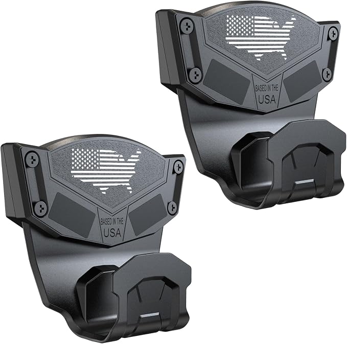 Gun Magnet Mount for Truck Car Vehicle,Magnetic Gun Mount for Pistol Shotgun Revolver with Trigger Guard Protect,Gun Magnet Rate Max 15 LBS Conceal in Desk Safe Wall Easy to Access&Release