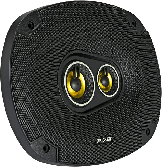 Kicker CS Series 150 Watt 6 x 9 Inch Car Audio Coaxial Speaker Pair, Black
