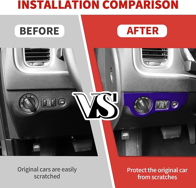 Jimen Fit for Dodge Charger 2015-2023, 12PCS Interior Trim Kits - Center Console Dash Panel, Air Conditioning Control Panel, Gear Shift Cover, Headlight Switch Frame (Purple)