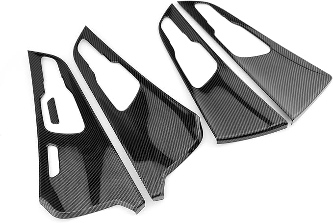 Car Interior Door Frame Cover Trim Sticker Door Lock Button Decor Trim Compatible with Kia Sportage 2023-2026 Accessories (Carbon Fiber Black Style)