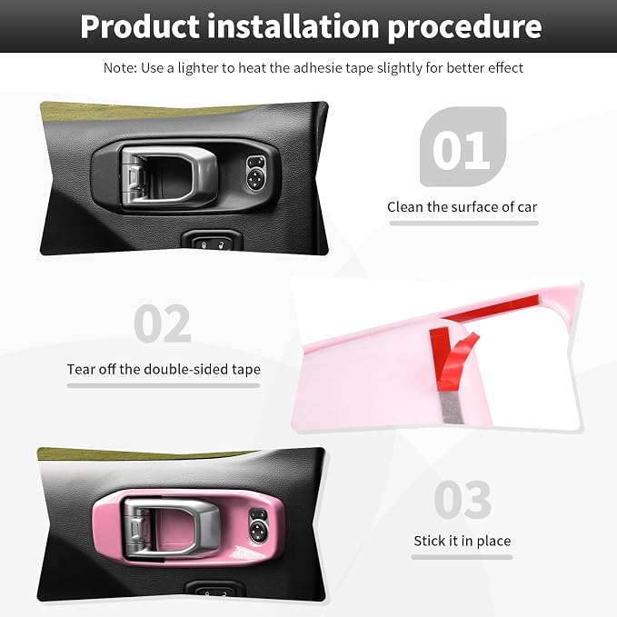23PCS Full Set Interior Decor Trim Kits Fit for 2018-2023 Jeep Wrangler JL JLU & Gladiator JT 4Door Dashboard Cup Holder Headlight Switch Gear Shift Roof Speaker Map Light Inner Door Bowl Trim