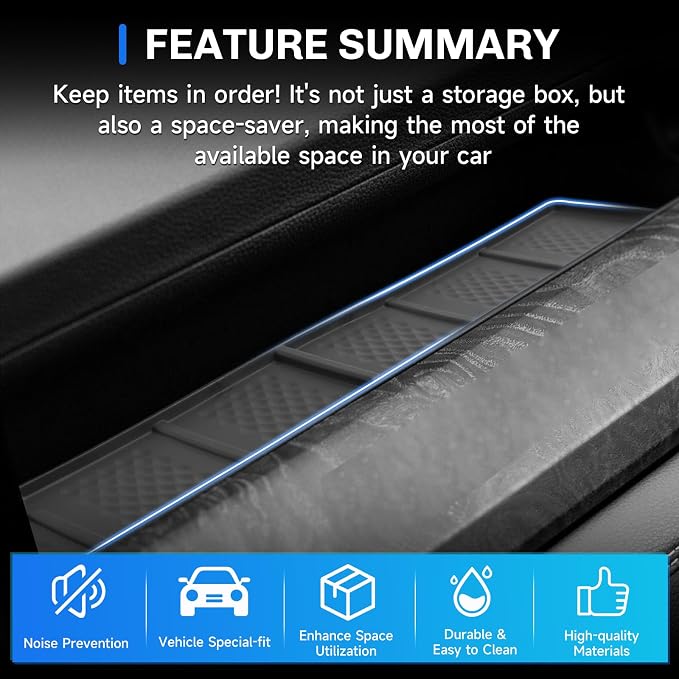 SXCY for 2025 2026 Toyota 4Runner Center Console Organizer Passenger Side Tray 2025 2026 Toyota 4Runner Accessories for 2025 Toyota 4Runner 2025 6th Gen 4Runner Console Acccessories