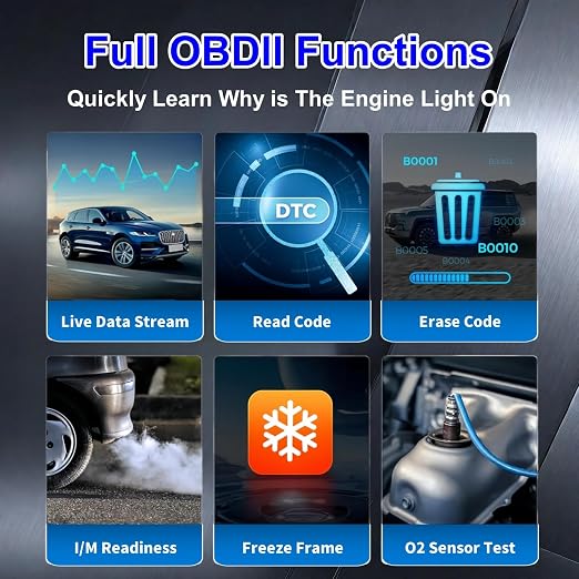 Autel MaxiAP AP2500 Obd2 Scanner Bluetooth 5 Service Functions Auto OBDII Diagnostic Scan Tool iOS & Android Full Systems Code Reader Same Functions as AP2500E, Advanced AL329, 45+ Car Brands