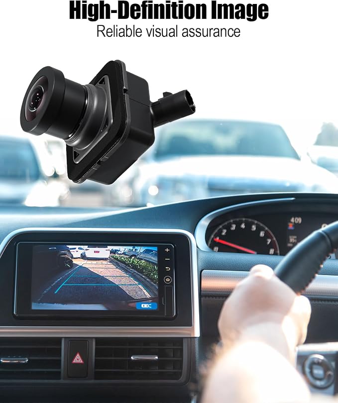 68144068AC Rear View Back Up Camera Compatible with Chrysler Pacifica Voyager Ram 1500 Maserati Ghibli Levante 2017-2022, Car Rear View Assist Reversing Camera Replace 68144068AD 68417514AA