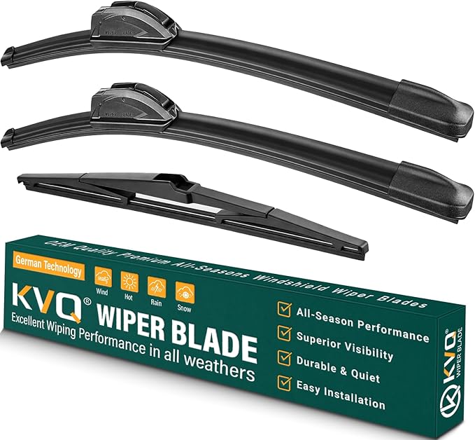 Windshield Wiper Blades Replacement for Toyota Prius 2010-2015, Toyota Prius Plug-In 2012-2015, Original Equipment Replacement Front Rear Wiper Blade Set - 26" 19" 16" (Set of 3)