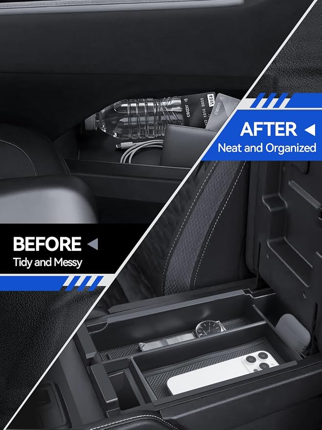 for Pathfinder Center Console Organizer Double-Layer 2022-2025 2026 Nissan Pathfinder(S/SV/SL/Rock Creek/Platinum) Accessories Armrest Box Organizer + Lower Console Organizer Tray Set 2-Pack