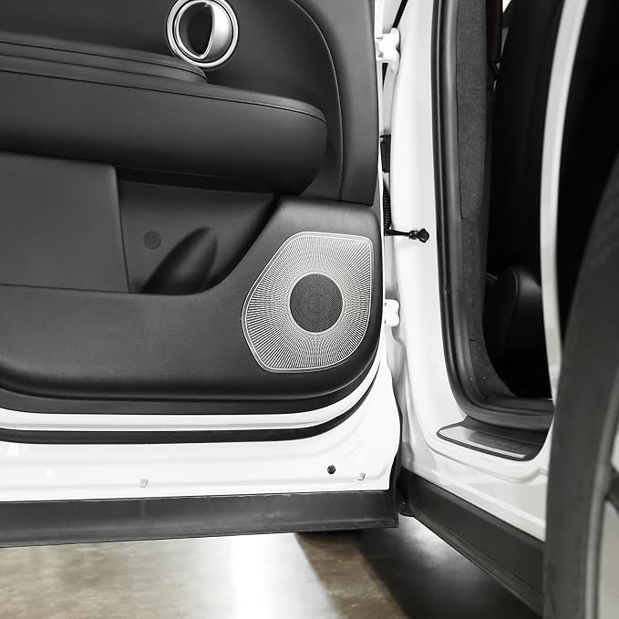 YOUTOOCAR Stainless Steel Door Speaker Decoration Cover Trim Compatible with Hyundai Palisade 2026 Accessories (Silver)