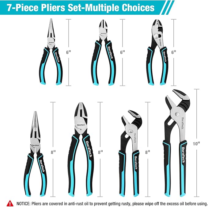 DURATECH 7-Piece Pliers Set & DURATECH 8-Piece Pliers Set
