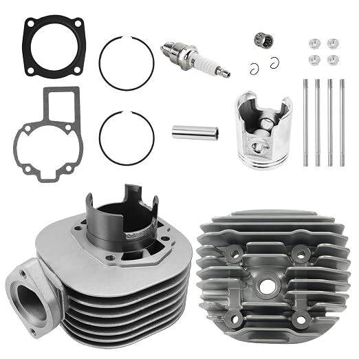 FLYPIG 11210-40B01 82cc Engine Piston Cylinder Gasket Head Kit | For Suzuki Quadsport LT80 1987-2006, For Kawasaki KFX80 2003-2006, 11111-40B00